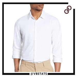 Mizzen+Main Crisp White Button Down Shirt